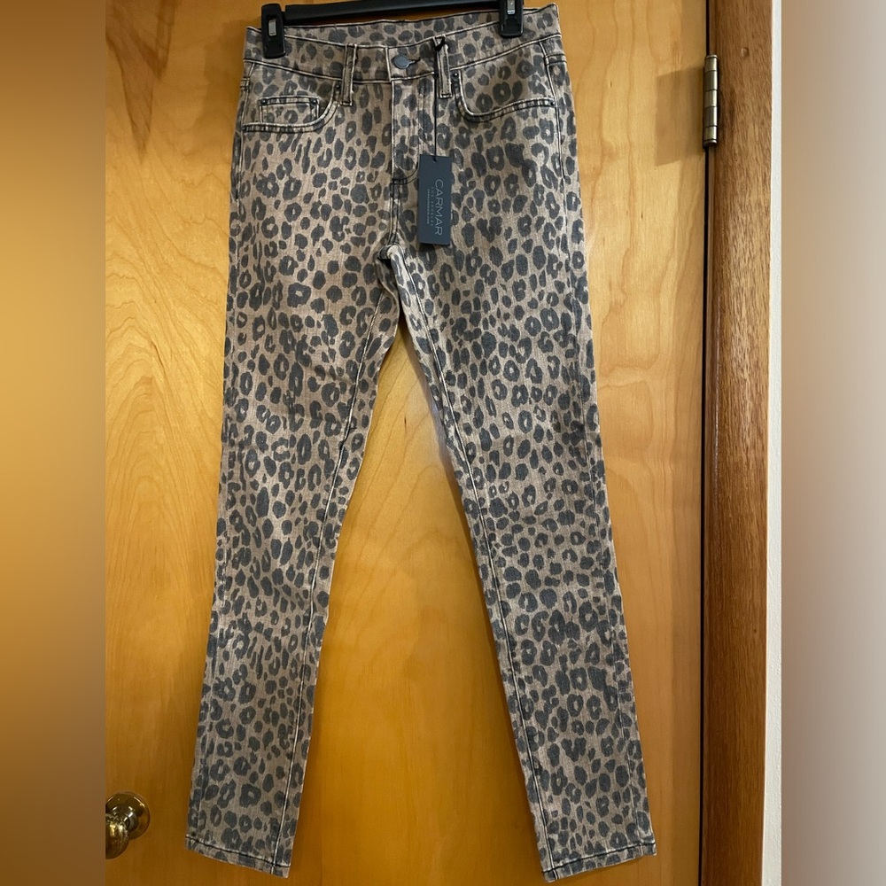 Carmar Los Angeles Ryan Animal Print Jeans NWT Size 26